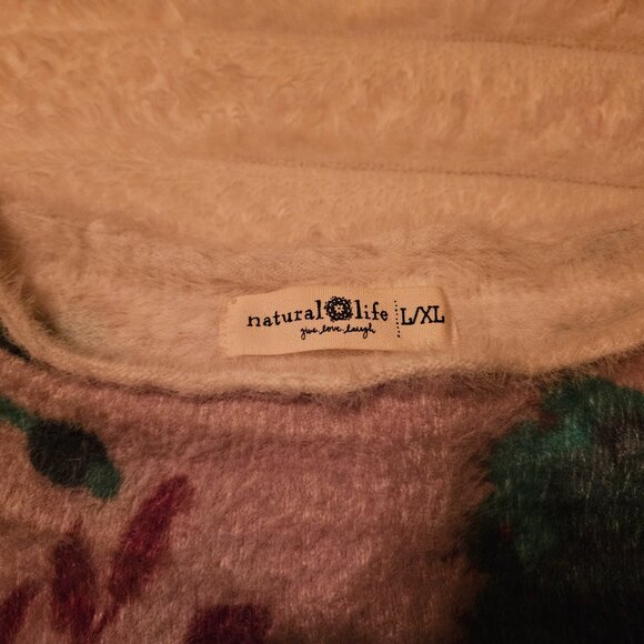 Womens Natural Life Cash Soft Mock Turtleneck Sweater - Picture 2 of 3